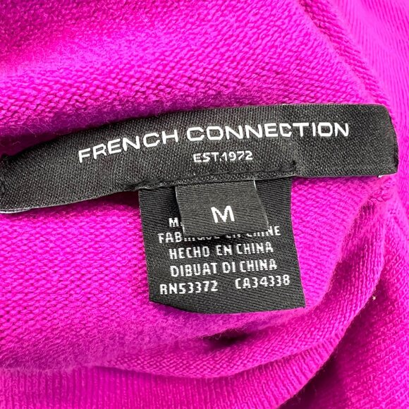 French Connection High Neck Sweater Pink Size Medium - Picture 7 of 9